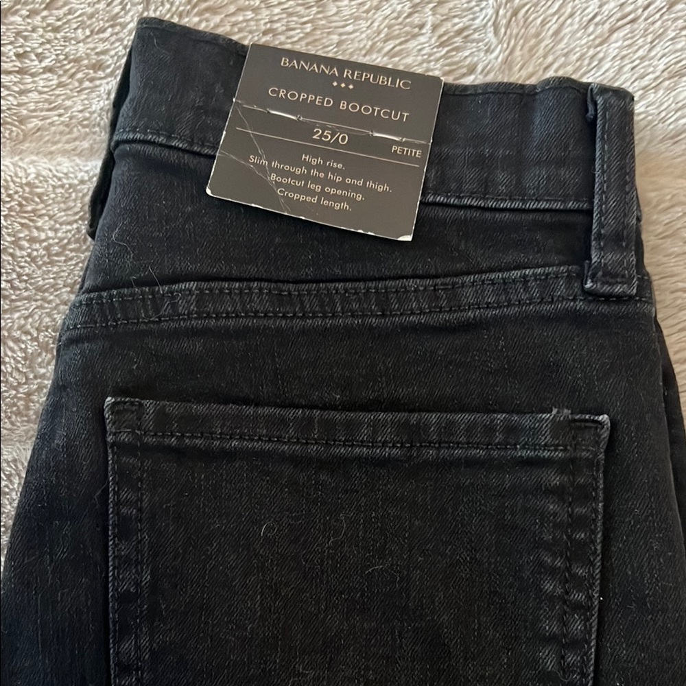 Banana Republic Dark Wash Cropped Bootcut Jeans